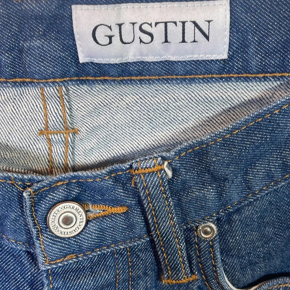 Gustin mens slim  raw jeans #192 Italy Sky size 32 - Picture 2 of 8